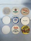Vintage European Mostly German Beer Pub Mats Coaster Lot Of 9 Some Rare  l2 