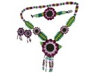 Boho Beaded Handmade Seed Bead American Ukrainian Traditional Necklace Earrings