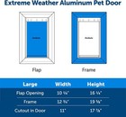 Petsafe Extreme Weather Aluminum Dog Door  Energy-efficient  3 Flaps For