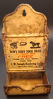 Antique Match Safe Cw Swingle Rendering Lincoln Ne Don t Bury Your Dead Vesta Ca