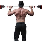 Adjustable Pullup Bar Door Frame Chin Up Station Home Gym Workout No Screws
