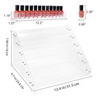 Btremary Clear Nail Polish Paint Organizer Holder Rack Shelf 6 Tier Acrylic