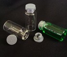 Lot Of 215 New Small 10 Ml Glass Bottles  Jars  Vials With Secure Rubber Lids 