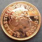 2008 Brilliant Uncirculated One Pence Coin The Last Issue Of Older Type 1p Coin 