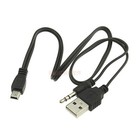 New Usb2 0 Charging Cord To Mini B Male And 3 5mm Jack Plug Audio Cable For M   