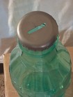 Flexcraft Co  coca Cola 23  Transparent Green Plastic Bottle Piggy Bank Vintage