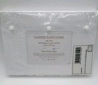 Frette Glaudia King Pillow Shams 100  Cotton White New 2 Shams In Set