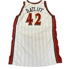 Vintage 2001-2002 Theo Ratliff Atlanta Hawks Champion Nba Game Worn Jersey Sz 52