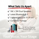 Bluetooth 5 3 Wireless Karaoke Microphone Portable Handheld Mic Speaker