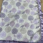Peanutshell Baby Purple Flower Soft Security Blanket Lovey Satin Floral
