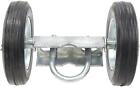 Chain Link Double Wheel Carrier W  6  Solid Rubber Wheels For Sliding Gates