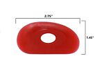 Pack Of 6 Red Soft Silicone Pottery Ribs  shapes 0-5  - Smooths Clay