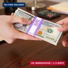 1000 Pack Dollar Money Straps - Currency Band Bundles Violet  2 000 In  20 Bills