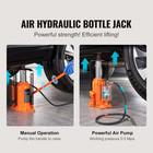20 Ton Air Hydraulic Bottle Jack W  Manual Hand Pump Automotive Car Repair