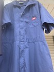 Mens Dickies Coveralls Short Sleeve 50 Chest  Reg  Length  black Stain On Pocket