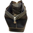 Antique Leather Doctor Bag Black Medical Satchel W  Key   Lock Hardware