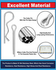 600 Pcs Cotter Pins Assortment Kit - 31 Sizes Hardware Pins Set 304 Stainless St
