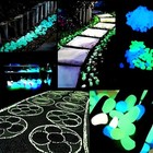 100pcs Glow In The Dark Pebbles Luminous Stones For Garden Aquarium Landscape