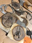 Gb Size Glass Gobo Holder Altman Fixtures Lot Of 8   Extra Assorted Gobo Tamplet