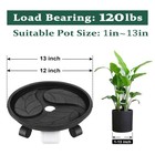 Rolling Plant Caddy With Drainage Tray  Heavyduty 120 Lbs Capacity  3 Pack
