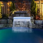 Pond Waterfall Spillway Acrylic Lighted Pool Waterfall Spillway Fountain  remote