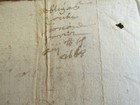 Antique Ephemera Signed French Document France 1600s Date On Back