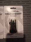 Magp Flip Up Mbus3 Sights Front   Rear Black Polymer Picatinny Tactical Rifle