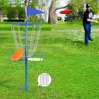 Portable Disc Golf Basket Practice Set 12 24 Chain W basket Target Double Chains