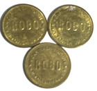 Robo Automatic Car Wash Token 25mm  Lot Of 3 Coins