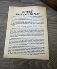 Vtg Deadstock Drueke Co  1960   s  783 Crown Jewel Magnetic Chess Walnut Case Mcm