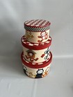Decorative Cat Boxes  Nesting Boxes Set Of Three Round Home Decor Vintage