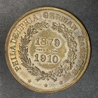 Philadelphia German Gazette Medal 1910 39 Mm So-called Dollar 