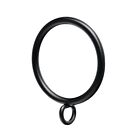 30pcs Curtain Rings Metal 1 5 Inch Inner Dia Drapery Ring For Curtain Rod Black