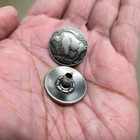 Buffalo Nickel  Line 24 Snap Button  Decorative Snap Cap Socket Eyelet Stud