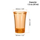 1pcs Shot Glasses 1 2oz Polystyrene For Cocktail  Orange