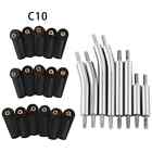 8pcs Stainless Steel Links Rod Set For 1 24 Scx24 C10 90081 Axi00005 Rc Upgraded
