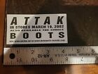 Kmfdm Attak Album Release Promo Sticker Record Store Only 
