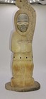 Vintage Inuit Eskimo Native Whale Bone Carving Figurine Signed Rs 8 5 