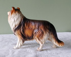 Vintage Porcelain Collie Dog Figurine Lassie Made In Japan 8  Long X 5  Tall