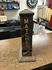 Vintage One Cent Penny Vending Machine   Match Box Dispencer   Matches