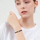  Heart Bracelet For Women  Black Rope Bracelet 925 Silver Handmade Braid 