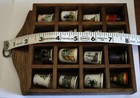 Mix Lot 16 Bone Porcelain Pewter Castle Flower Thimbles Collectible Display Case