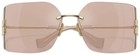 Miu Miu Mu 54ys Zvn20f Pale Gold Pink Women s 80 Mm Sunglasses