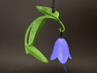 Nanbu Tekki Furin Wind Chime blue Bell Nanbu Cast Iron new  Gentian Flower
