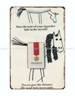  1968  Cigarettes Ad Metal Tin Sign At Home Decor Store
