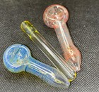 3 Extra Small Hand Blown Glass Spoon Tobacco Hand Pipe Free Shipping Usa Made 