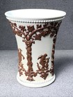 Villeroy   Boch   Mettlach Jasperware Vase Antique  19th Century  As Is Read 