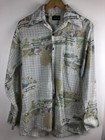 Vtg Men s Pajama Shirt Size 15 - 15 5 Jcpenney Point Collar Button Down Shirt