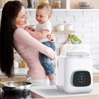 Momcozy Kleanpal Pro Auto Bottle Washer And Sterilizer - White green