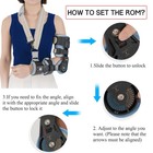 Hinged Elbow Brace Rom Elbow Brace Support With Strap Sling Adjustable Post O   